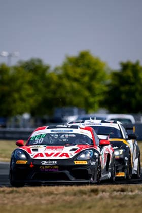 ADAC GT4 Germany, 5. + 6. Rennen Oschersleben 2026 30 Porsche 718 Cayman GT4 RS Clubsport, Avia W&S Motorsport: Maximilian Schreyer, Alon Gabbay - picture by Gruppe C Photography Oschersleben Oschersleben Sachsen-Anhalt Germany Copyright: xGruppexCxPhotographyx