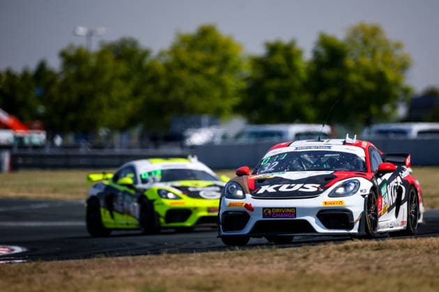 ADAC GT4 Germany, 5. + 6. Rennen Oschersleben 2026 32 Porsche 718 Cayman GT4 RS Clubsport, Avia W&S Motorsport: Tim Horell, Hendrik Still - picture by Gruppe C Photography Oschersleben Oschersleben Sachsen-Anhalt Germany Copyright: xGruppexCxPhotographyx