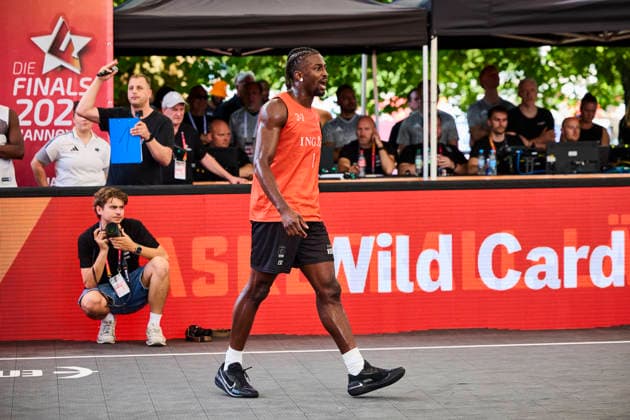 Baskets Bonn vs. Skyliners Frankfurt - DIE FINALS 2026 3x3 Finale Herren am 25.07.2026, Denzel Agyeman (Baskets Bonn) Hannover Neues Rathaus Niedersachsen Deutschland *** Baskets Bonn vs. Skyliners Frankfurt THE FINALS 2026 Men s 3x3 Final on July 25, 2026, Denzel Agyeman, Baskets Bonn, Hanover, New City Hall, Lower Saxony, Germany