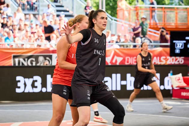 Basketball Gruppenphase Damen - DIE FINALS 2026 3x3 Basketball Gruppenphase Damen am 25.07.2026, Hannover Neues Rathaus Niedersachsen Deutschland *** Women s 3x3 Basketball Group Stage at DIE FINALS 2026: Women s 3x3 Basketball Group Stage on July 25, 2026, at the New City Hall in Hanover, Lower Saxony, Germany