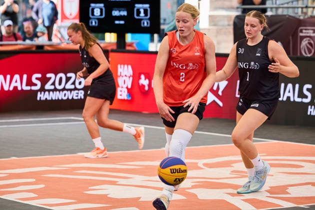 Basketball Gruppenphase Damen - DIE FINALS 2026 3x3 Basketball Gruppenphase Damen am 25.07.2026, Hannover Neues Rathaus Niedersachsen Deutschland *** Women s 3x3 Basketball Group Stage at DIE FINALS 2026: Women s 3x3 Basketball Group Stage on July 25, 2026, at the New City Hall in Hanover, Lower Saxony, Germany