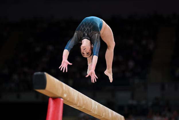 COM26 ARTISTIC GYMNASTICS, Kate McDonald of Australia competes during the Artistic Gymnastics Women™s Team Final during the Glasgow 2026 Commonwealth Games at the Glasgow International Arena in Glasgow, Scotland, Saturday, July 25, 2026. ( NO ARCHIVING, EDITORIAL USE ONLY Glasgow Scotland United Kingdom  Copyright: xLUKASxCOCHx 20260726198304261752
