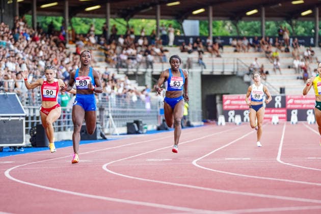 DOSSO Zaynab and OBIJIAKU Amanda during the 2026 Italian Absolute Championships at the Stadium Luigi Ridolfi , Florence, Italy - July 25, 2026. - Athletics  Copyright: xx