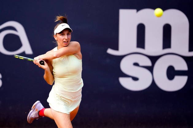 MSC Hamburg Ladies Open - Day 6 Fifth seed Tamara Korpatsch of Germany plays against Mayar Sherif of Egypt during their semi-final match at the 2026 MSC Hamburg Ladies Open women s tennis tournament at Am Rothenbaum in Hamburg, Germany. Hamburg Hamburg Germany  Copyright: xOwenxHammondx originalFilename:hammond-2026msch260725_npsDd.jpg