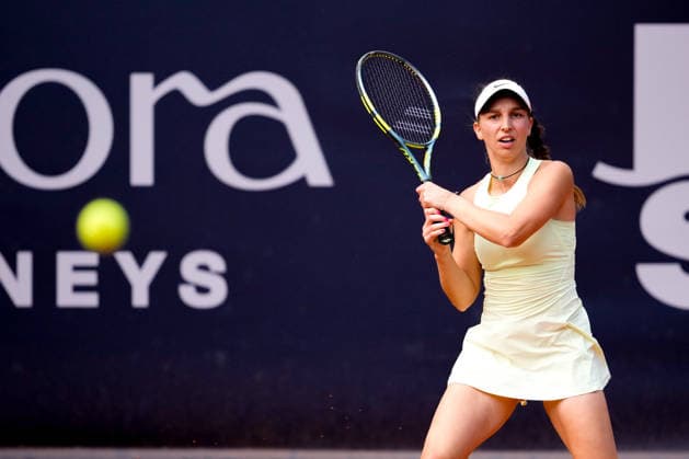 MSC Hamburg Ladies Open - Day 6 Fifth seed Tamara Korpatsch of Germany plays against Mayar Sherif of Egypt during their semi-final match at the 2026 MSC Hamburg Ladies Open women s tennis tournament at Am Rothenbaum in Hamburg, Germany. Hamburg Hamburg Germany  Copyright: xOwenxHammondx originalFilename:hammond-2026msch260725_np68Z.jpg