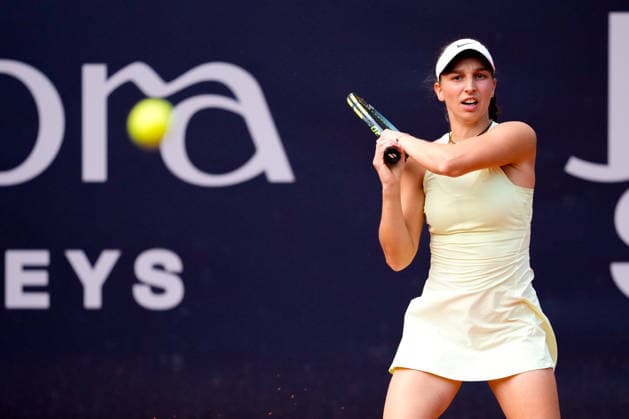 MSC Hamburg Ladies Open - Day 6 Fifth seed Tamara Korpatsch of Germany plays against Mayar Sherif of Egypt during their semi-final match at the 2026 MSC Hamburg Ladies Open women s tennis tournament at Am Rothenbaum in Hamburg, Germany. Hamburg Hamburg Germany  Copyright: xOwenxHammondx originalFilename:hammond-2026msch260725_npD9J.jpg