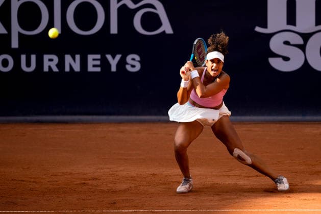 MSC Hamburg Ladies Open - Day 6 Mayar Sherif of Egypt plays during the semi-final match against fifth seed Tamara Korpatsch of Germany at the 2026 MSC Hamburg Ladies Open women s tennis tournament at Am Rothenbaum in Hamburg, Germany. Hamburg Hamburg Germany  Copyright: xOwenxHammondx originalFilename:hammond-2026msch260725_npDpM.jpg