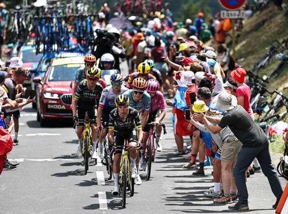 CYCLING - Tour de France 2026 ALPE D HUEZ,FRANCE,25.JUL.26 - CYCLING - Tour de France, stage 20, Le Bourg d Oisans - Alpe d Huez. Image shows Eduardo Affini (ITA TEAM VISMA LEASE A BIKE).  GEPAxpictures xChrisxBauer