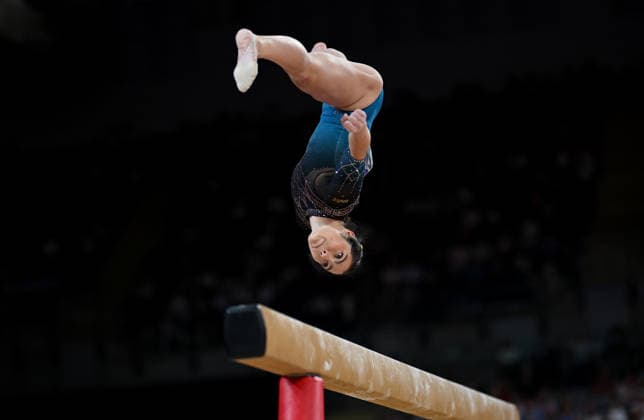 COM26 ARTISTIC GYMNASTICS, Georgia Godwin of Australia competes during the Artistic Gymnastics Women™s Team Final during the Glasgow 2026 Commonwealth Games at the Glasgow International Arena in Glasgow, Scotland, Saturday, July 25, 2026. ( NO ARCHIVING, EDITORIAL USE ONLY Glasgow Scotland United Kingdom  Copyright: xLUKASxCOCHx 20260726182752924551