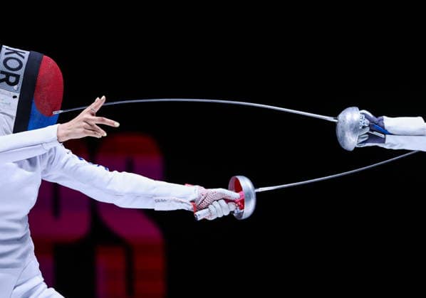 CHINA, HONG KONG - JULY 25, 2026: South Korea s Song Se-ra competes in the ladies individual epee event at the 2026 Kerry Fencing World Championships 2026 Fencing World Championships In Hong Kong  - ZUMAt113 20260725_zaa_t113_463 Copyright: xMikhailxSinitsynx