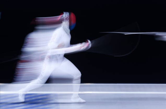 CHINA, HONG KONG - JULY 25, 2026: South Korea s Song Se-ra competes in the ladies individual epee event at the 2026 Kerry Fencing World Championships 2026 Fencing World Championships In Hong Kong  - ZUMAt113 20260725_zaa_t113_465 Copyright: xMikhailxSinitsynx