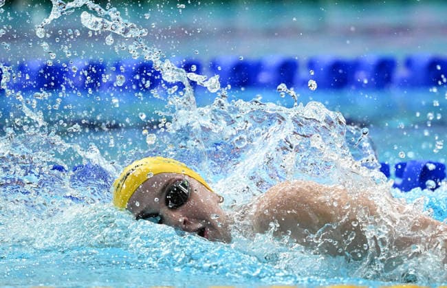 COM26 SWIMMING FINALS, Mollie O™Callaghan of Australia swims during the Women™s 200m Freestyle Final at the Glasgow 2026 Commonwealth Games at the Tollcross International Swimming Centre in Glasgow, Scotland, Saturday, July 25, 2026. ( NO ARCHIVING, EDITORIAL USE ONLY Glasgow Scotland United Kingdom  Copyright: xDEANxLEWINSx 20260726176475965270