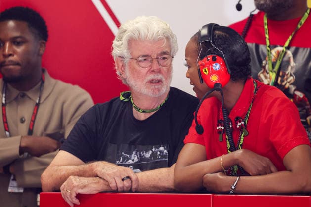 Formula 1, Hungarian Grand Prix in Budapest, with director George Lucas in attendance