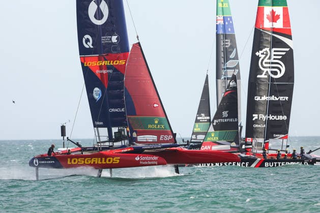 RECORD DATE NOT STATED 25th July 2026; Southsea Common, Portsmouth, Hampshire, England; Emirates Sail Great Britain Grand Prix, Day One; Los Gallos SailGP Team (Spain) in action HenningxvonxJagow