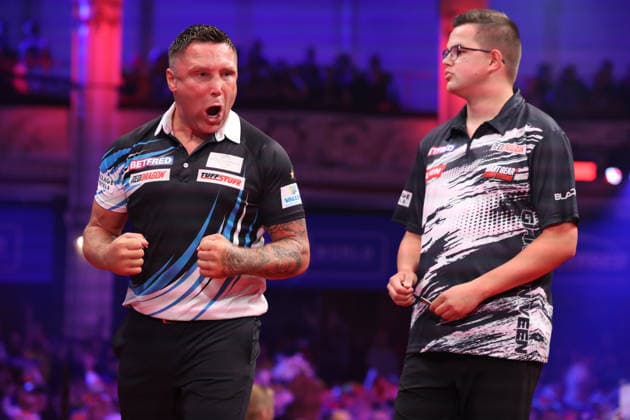 World Matchplay Darts 2026 Gerwyn Price during the World Matchplay darts at Winter Gardens, Blackpool, UK on 25 July 2026. Blackpool Winter Gardens UK Editorial use only , Copyright: xChrisxSargeantx PSI-24531-0006