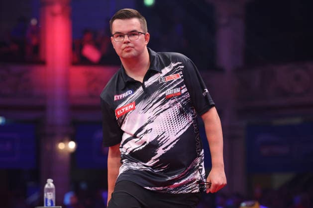 World Matchplay Darts 2026 Gian van Veen during the World Matchplay darts at Winter Gardens, Blackpool, UK on 25 July 2026. Blackpool Winter Gardens UK Editorial use only , Copyright: xChrisxSargeantx PSI-24531-0010