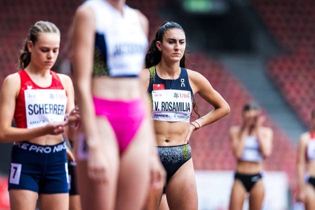 Swiss Athletics Championships, 25.07.2026 ZURICH, SWITZERLAND - JULY 25: Valentina Rosamilia (BTV Aarau Athletics) prepares for the forest round of the womens 800 m at the Swiss Athletics Championships on July 25, 2026 in Zurich, Switzerland. *** Swiss Athletics Championships, July 25, 2026, Zurich, Switzerland. Valentina Rosamilia of BTV Aarau Athletics prepares for the forest round of the women s 800-meter race at the Swiss Athletics Championships on July 25, 2026, in Zurich, Switzerland. Copyright: xBEAUTIFULxSPORTS UlfxSchillerx