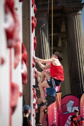 25.07.2026: Klettern - Speedklettern: Die Finals 2026 - Deutsche Meisterschaft Speed - Herren Andrin Zedler (Düsseldorf) Hannover Opernplatz Niedersachsen Deutschland *** July 25, 2026 Climbing Speed Climbing The Finals 2026 German Men s Speed Climbing Championship Andrin Zedler Düsseldorf Hannover Opernplatz Lower Saxony Germany