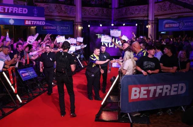 World Matchplay Darts 2026 Luke Littler during the World Matchplay darts at Winter Gardens, Blackpool, UK on 25 July 2026. Blackpool Winter Gardens UK Editorial use only , Copyright: xChrisxSargeantx PSI-24531-0032