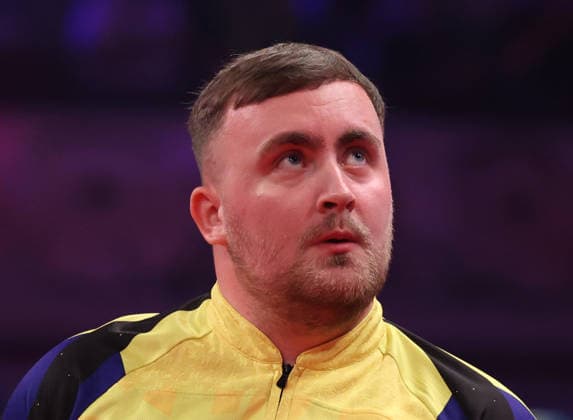World Matchplay Darts 2026 Luke Littler during the World Matchplay darts at Winter Gardens, Blackpool, UK on 25 July 2026. Blackpool Winter Gardens UK Editorial use only , Copyright: xChrisxSargeantx PSI-24531-0048