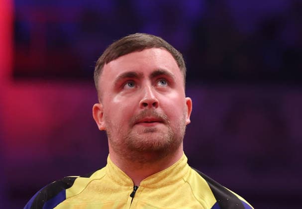 World Matchplay Darts 2026 Luke Littler during the World Matchplay darts at Winter Gardens, Blackpool, UK on 25 July 2026. Blackpool Winter Gardens UK Editorial use only , Copyright: xChrisxSargeantx PSI-24531-0049