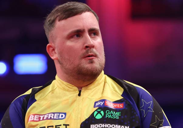 World Matchplay Darts 2026 Luke Littler during the World Matchplay darts at Winter Gardens, Blackpool, UK on 25 July 2026. Blackpool Winter Gardens UK Editorial use only , Copyright: xChrisxSargeantx PSI-24531-0051