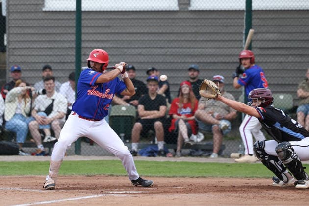 Baseballl I Herren I Saison 2026 I 1.Bundesliga I 17. Spieltag I Hamburg Stealers - Guggenberger Legionäre I 25.07.2026 Quinn Allen (29, Hamburg Stealers) Hamburg Jackie-Robinson-Ballpark Hamburg Deutschland *** Baseball Men s 2026 Season Bundesliga 1 Matchday 17 Hamburg Stealers vs. Guggenberger Legionäre July 25, 2026 Quinn Allen, 29, Hamburg Stealers Jackie Robinson Ballpark, Hamburg, Germany Copyright: xLobeca RalfxHomburgx