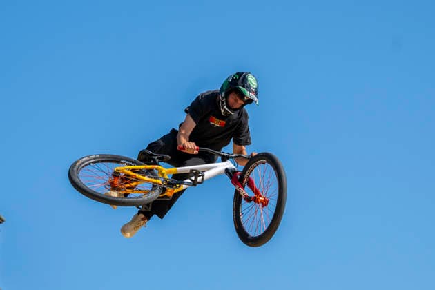 2026-07-25 - Red Bull District Ride 2026 GRONINGEN, NETHERLANDS - JULY 25: Pim Scheers (NED) during the Red Bull District Ride 2026 at the Grote Markt on July 25, 2026 in Groningen, Netherlands Groningen Grote Markt Netherlands Content not available for redistribution in The Netherlands directly or indirectly through any third parties. Copyright: xEdwinxBlaauwbroekx
