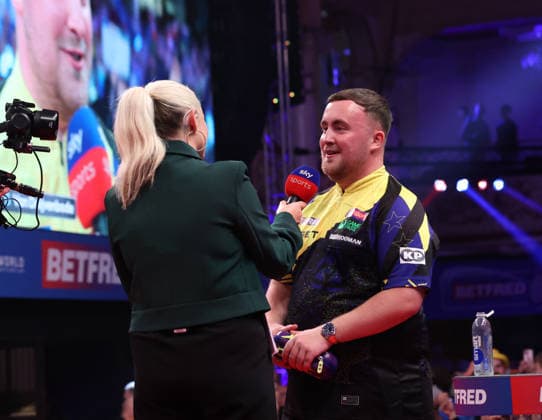 World Matchplay Darts 2026 Luke Littler during the World Matchplay darts at Winter Gardens, Blackpool, UK on 25 July 2026. Blackpool Winter Gardens UK Editorial use only , Copyright: xChrisxSargeantx PSI-24531-0057