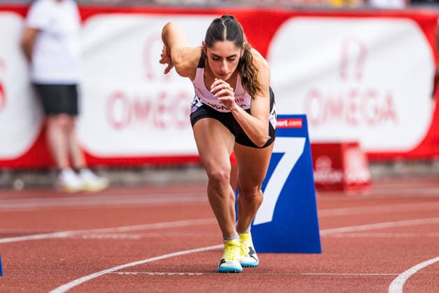 Swiss Athletics Championships, 25.07.2026 ZURICH, SWITZERLAND - JULY 25: Veronica Vancardo (CA Fribourg) at the start of the 800 m at Swiss Athletics Championships on July 25, 2026 in Zurich, Switzerland. *** Swiss Athletics Championships, July 25, 2026, Zurich, Switzerland. Veronica Vancardo of CA Fribourg at the start of the 800-meter race at the Swiss Athletics Championships on July 25, 2026, in Zurich, Switzerland Copyright: xBEAUTIFULxSPORTS UlfxSchillerx