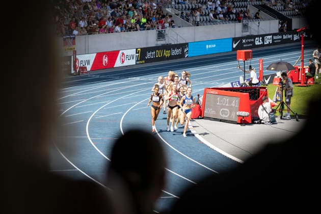 Deutsche Leichtathletik-Meisterschaften; Bochum-Wattenscheid, 25.07.2026 800m Vorlauf mit Smilla Kolbe (Eintracht Frankfurt e.V.); Deutsche Leichtathletik-Meisterschaften am 25.07.2026 im Lorheide-Stadion, Bochum-Wattenscheid (Nordrhein-Westfalen). *** German Track and Field Championships, Bochum Wattenscheid, July 25, 2026—800m preliminary heat featuring Smilla Kolbe of Eintracht Frankfurt e.V. German Track and Field Championships on July 25, 2026, at Lorheide Stadium, Bochum-Wattenscheid, North Rhine-Westphalia Copyright: xBEAUTIFULxSPORTS LeahxKohringx
