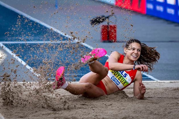 Deutsche Leichtathletik-Meisterschaften; Bochum-Wattenscheid, 25.07.2026 Caroline Joyeux (LG Nord Berlin); Deutsche Leichtathletik-Meisterschaften am 25.07.2026 im Lorheide-Stadion, Bochum-Wattenscheid (Nordrhein-Westfalen). *** German Track and Field Championships, Bochum-Wattenscheid, July 25, 2026 Caroline Joyeux, LG Nord Berlin German Track and Field Championships on July 25, 2026, at Lorheide Stadium, Bochum-Wattenscheid, North Rhine-Westphalia Copyright: xBEAUTIFULxSPORTS LeahxKohringx