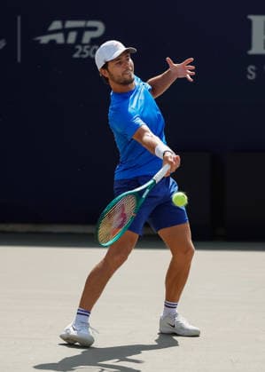 LOS CABOS TENNIS OPEN 2026 LOS CABOS TENNIS OPEN 2026 25072026 LOS CABOS, MEXICO. Action photo of Aleksandar Kovacevic of United States, during a training session at the Cabo Sports Complex, prior to the start of the Los Cabos Tennis Open 2026 in Baja California, Mexico. Foto de accion de Aleksandar Kovacevic de Estados Unidos, durante una session de entrenamiento en el Cabo Sports Complex, previa al arranque del Los Cabos Tennis Open 2026 en Baja California, Mexico. PHOTO BY IMAGENSHOP AGENCIA FOTOGRAFICA LOS CABOS BAJA CALIFORNIA MEXICO *** LOS CABOS TENNIS OPEN 2026 LOS CABOS TENNIS OPEN 2026 25072026 LOS CABOS, MEXICO Action photo of Aleksandar Kovacevic of the United States during a training session at the Cabo Sports Complex prior to the start of the 2026 Los Cabos Tennis Open in Baja California, Mexico Action photo of Aleksandar Kovacevic of the United States, during a training session at the Cabo Sports Complex, prior to the start of the 2026 Los Cabos Tennis Open in Baja California, Mexico PHOTO BY IMAGENSHOP PHOTO AGENCY LOS CABOS BAJA CALIFORNIA MEXICO Copyright: xIMAGENSHOPxAGENCIAxFOTOGRAFICAx