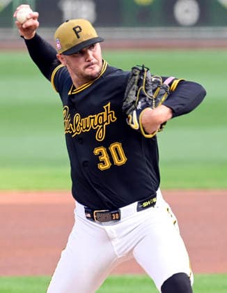 Pittsburgh Pirates pitcher Paul Skenes (30) throws in the first inning against the Chicago Cubs at PNC Park on Saturday, July 25, 2026 in Pittsburgh.  PIT2026072502 ArchiexCarpenter