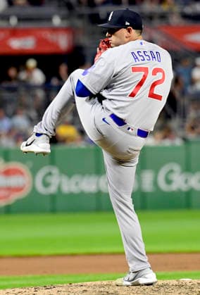 Chicago Cubs pitcher Javier Assad (72) throws in the eighth inning of the Cubs 11-0 win against the Pittsburgh Pirates in the at PNC Park on Saturday, July 25, 2026 in Pittsburgh.  PIT2026072514 ArchiexCarpenter