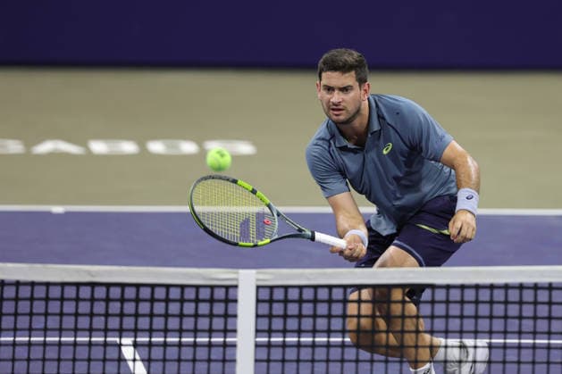 LOS CABOS TENNIS OPEN 2026 LOS CABOS TENNIS OPEN 2026 NICOLAS MEJIA VS ALEJANDRO HERNANDEZ 25072026 LOS CABOS, MEXICO. Action photo of Nicolas Mejia of Colombia, during qualy game of the Los Cabos Tennis Open 2026 held at the Cabo Sports Complex in Baja California, Mexico. Foto de accion de Nicolas Mejia de Colombia, durante juego clasificatorio del Los Cabos Tennis Open 2026 celebrado en el Cabo Sports Complex de Baja California, Mexico. PHOTO BY IMAGENSHOP AGENCIA FOTOGRAFICA LOS CABOS BAJA CALIFORNIA MEXICO *** LOS CABOS TENNIS OPEN 2026 LOS CABOS TENNIS OPEN 2026 NICOLAS MEJIA VS ALEJANDRO HERNANDEZ 07 25 2026 LOS CABOS, MEXICO Action photo of Nicolas Mejia of Colombia during a qualifying match at the 2026 Los Cabos Tennis Open held at the Cabo Sports Complex in Baja California, Mexico Action photo of Nicolas Mejia of Colombia, during a qualifying match at the 2026 Los Cabos Tennis Open held at the Cabo Sports Complex in Baja California, Mexico PHOTO BY IMAGENSHOP PHOTO AGENCY LOS CABOS BAJA CALIFORNIA MEXICO Copyright: xIMAGENSHOPxAGENCIAxFOTOGRAFICAx