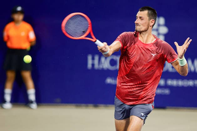 LOS CABOS TENNIS OPEN 2026 LOS CABOS TENNIS OPEN 2026 MIGUEL HERNANDEZ VS BERNARD TOMIC 25072026 LOS CABOS, MEXICO. Action photo of Bernard Tomic of Australia, during qualy game of the Los Cabos Tennis Open 2026 held at the Cabo Sports Complex in Baja California, Mexico. Foto de accion de Bernard Tomic de Australia, , durante juego clasificatorio del Los Cabos Tennis Open 2026 celebrado en el Cabo Sports Complex de Baja California, Mexico. PHOTO BY IMAGENSHOP AGENCIA FOTOGRAFICA LOS CABOS BAJA CALIFORNIA MEXICO *** LOS CABOS TENNIS OPEN 2026 LOS CABOS TENNIS OPEN 2026 MIGUEL HERNANDEZ VS BERNARD TOMIC 07 25 2026 LOS CABOS, MEXICO Action photo of Bernard Tomic of Australia during a qualifying match at the 2026 Los Cabos Tennis Open held at the Cabo Sports Complex in Baja California, Mexico Action photo of Bernard Tomic of Australia, during a qualifying match at the 2026 Los Cabos Tennis Open held at the Cabo Sports Complex in Baja California, Mexico PHOTO BY IMAGENSHOP PHOTO AGENCY LOS CABOS BAJA CALIFORNIA MEXICO Copyright: xIMAGENSHOPxAGENCIAxFOTOGRAFICAx