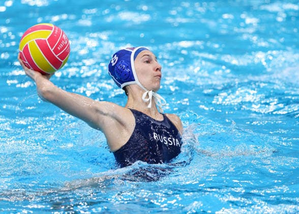 July 26, 2026, Sydney, Nsw, Australia: SIENNA HEARN of Australia shoots on goal in the Women s bronze medal match between Australia and Russia during the 2026 World Aquatics Women s Water polo, Wasserball World Cup. Sydney Australia - ZUMAt173 20260726_zsp_t173_013 Copyright: xStephanexThomasx