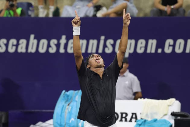 LOS CABOS TENNIS OPEN 2026 LOS CABOS TENNIS OPEN 2026 NICOLAS MEJIA VS ALEJANDRO HERNANDEZ 25072026 LOS CABOS, MEXICO. Action photo of Alejandro Hernandez of Mexico, during qualy game of the Los Cabos Tennis Open 2026 held at the Cabo Sports Complex in Baja California, Mexico. Foto de accion de Alejandro Hernandez de Mexico, durante juego clasificatorio del Los Cabos Tennis Open 2026 celebrado en el Cabo Sports Complex de Baja California, Mexico. PHOTO BY IMAGENSHOP AGENCIA FOTOGRAFICA LOS CABOS BAJA CALIFORNIA MEXICO *** LOS CABOS TENNIS OPEN 2026 LOS CABOS TENNIS OPEN 2026 NICOLAS MEJIA VS ALEJANDRO HERNANDEZ 07 25 2026 LOS CABOS, MEXICO Action photo of Alejandro Hernandez of Mexico during a qualifying match at the 2026 Los Cabos Tennis Open held at the Cabo Sports Complex in Baja California, Mexico Action photo of Alejandro Hernandez of Mexico, during a qualifying match at the 2026 Los Cabos Tennis Open held at the Cabo Sports Complex in Baja California, Mexico PHOTO BY IMAGENSHOP PHOTO AGENCY LOS CABOS BAJA CALIFORNIA MEXICO Copyright: xIMAGENSHOPxAGENCIAxFOTOGRAFICAx