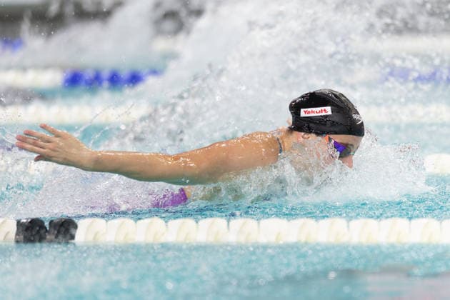 Deutsche Sprint- und Lagenmeisterschaften im Schwimmen 2026 50m Schmetterling Frauen Elimination: Die Siegerin Angelina Köhler (Deutscher Schwimm-Verband). Deutsche Sprint- und Lagenmeisterschaften am 25. Juli 2026 im Stadionbad in Hannover., Hannover Niedersachsen Deutschland Stadionbad *** 2026 German Sprint and Individual Medley Swimming Championships, Women’s 50-meter Butterfly Elimination Round: Winner Angelina Köhler, German Swimming Federation. German Sprint and Individual Medley Championships on July 25, 2026, at the Stadionbad in Hanover, Hanover, Lower Saxony, Germany. Stadionbad