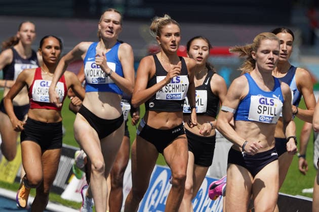 Leichtathletik, Athletics, Track and Field,, Leichtathletik DM 2026 , 25.07-26.07.2026, Lohrheidestadion Bochum-Wattenheid 800m Frauen Alica Schmidt , Copyright Gladys Chai von der Laage *** Track and Field, Athletics, Track and Field, 2026 German Track and Field Championships, July 25–26, 2026, Lohrheidestadion, Bochum, Wattenheid, Women’s 800m: Alica Schmidt, Copyright Gladys Chai von der Laage