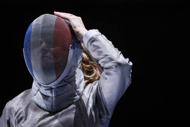 CHINA, HONG KONG - JULY 26, 2026: France s Manon Apithy competes in the ladies individual sabre event at the 2026 Kerry Fencing World Championships. Mikhail Sinitsyn TASS  95476828