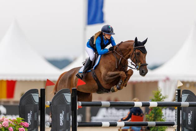 HAGEN a.T.W. - FEI Jumping European Championship, EM, Europameisterschaft Children, Juniors and Young Rider 2026, HAGEN a.T.W. - FEI Jumping European Championship Children, Juniors and Young Rider 2026 PELLICARI Angelica Francesca (ITA), Drievandekamp D Pages YR-I - CH-EU-Y-S - YOUNG RIDERS - Individuals Final Individuals over two rounds - FIRST ROUND Hagen a.T.W., Reitanlage Haunhorst 26. July 2026 - *** HAGEN a T W FEI Jumping European Championship for Children, Juniors, and Young Riders 2026, HAGEN a T W FEI Jumping European Championship for Children, Juniors, and Young Riders 2026 PELLICARI Angelica Francesca ITA, Drievandekamp D Pages YR I CH EU Y S YOUNG RIDERS Individuals Final Individuals over two rounds FIRST ROUND Hagen a T W, Haunhorst Equestrian Center, July 26, 2026