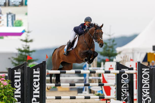 HAGEN a.T.W. - FEI Jumping European Championship, EM, Europameisterschaft Children, Juniors and Young Rider 2026, HAGEN a.T.W. - FEI Jumping European Championship Children, Juniors and Young Rider 2026 DESUTTER Vera (FRA), Damoisel of Aranka YR-I - CH-EU-Y-S - YOUNG RIDERS - Individuals Final Individuals over two rounds - FIRST ROUND Hagen a.T.W., Reitanlage Haunhorst 26. July 2026 - *** HAGEN a T W FEI Jumping European Championship for Children, Juniors, and Young Riders 2026, HAGEN a T W FEI Jumping European Championship for Children, Juniors, and Young Riders 2026 DESUTTER Vera FRA, Damoisel of Aranka YR I CH EU Y S YOUNG RIDERS Individuals Final Individuals over two rounds FIRST ROUND Hagen a T W, Haunhorst Equestrian Center, July 26, 2026
