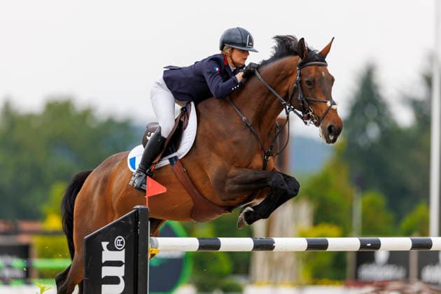 HAGEN a.T.W. - FEI Jumping European Championship, EM, Europameisterschaft Children, Juniors and Young Rider 2026, HAGEN a.T.W. - FEI Jumping European Championship Children, Juniors and Young Rider 2026 DESUTTER Vera (FRA), Damoisel of Aranka YR-I - CH-EU-Y-S - YOUNG RIDERS - Individuals Final Individuals over two rounds - FIRST ROUND Hagen a.T.W., Reitanlage Haunhorst 26. July 2026 - *** HAGEN a T W FEI Jumping European Championship for Children, Juniors, and Young Riders 2026, HAGEN a T W FEI Jumping European Championship for Children, Juniors, and Young Riders 2026 DESUTTER Vera FRA, Damoisel of Aranka YR I CH EU Y S YOUNG RIDERS Individuals Final Individuals over two rounds FIRST ROUND Hagen a T W, Haunhorst Equestrian Center, July 26, 2026
