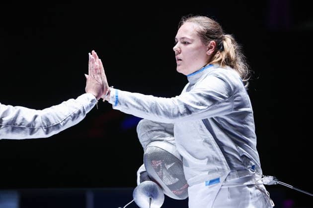 CHINA, HONG KONG - JULY 26, 2026: Russia s Alina Mikhailova competes in the ladies individual sabre event at the 2026 Kerry Fencing World Championships 2026 Fencing World Championships In Hong Kong  - ZUMAt113 20260726_zaa_t113_034 Copyright: xMikhailxSinitsynx