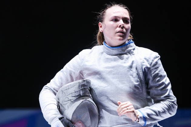 CHINA, HONG KONG - JULY 26, 2026: Russia s Alina Mikhailova competes in the ladies individual sabre event at the 2026 Kerry Fencing World Championships 2026 Fencing World Championships In Hong Kong  - ZUMAt113 20260726_zaa_t113_035 Copyright: xMikhailxSinitsynx