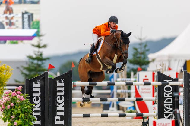 HAGEN a.T.W. - FEI Jumping European Championship, EM, Europameisterschaft Children, Juniors and Young Rider 2026, HAGEN a.T.W. - FEI Jumping European Championship Children, Juniors and Young Rider 2026 FIECHTER Logan (NED), Lieverella YR-I - CH-EU-Y-S - YOUNG RIDERS - Individuals Final Individuals over two rounds - FIRST ROUND Hagen a.T.W., Reitanlage Haunhorst 26. July 2026 - *** HAGEN a T W FEI Jumping European Championship for Children, Juniors, and Young Riders 2026, HAGEN a T W FEI Jumping European Championship for Children, Juniors, and Young Riders 2026 FIECHTER Logan NED, Lieverella YR I CH EU Y S YOUNG RIDERS Individuals Final (two rounds) FIRST ROUND Hagen a T W, Haunhorst Equestrian Center, July 26, 2026