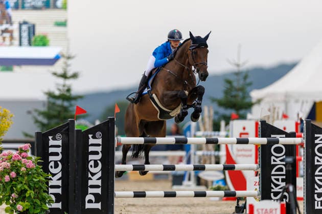 HAGEN a.T.W. - FEI Jumping European Championship, EM, Europameisterschaft Children, Juniors and Young Rider 2026, HAGEN a.T.W. - FEI Jumping European Championship Children, Juniors and Young Rider 2026 LEPRATTI Greta (ITA), Mercy van t Ruytershof YR-I - CH-EU-Y-S - YOUNG RIDERS - Individuals Final Individuals over two rounds - FIRST ROUND Hagen a.T.W., Reitanlage Haunhorst 26. July 2026 - *** HAGEN a T W FEI Jumping European Championship for Children, Juniors, and Young Riders 2026, HAGEN a T W FEI Jumping European Championship for Children, Juniors and Young Riders 2026 LEPRATTI Greta ITA, Mercy van t Ruytershof YR I CH EU Y S YOUNG RIDERS Individuals Final Individuals over two rounds FIRST ROUND Hagen a T W, Haunhorst Equestrian Center, July 26, 2026