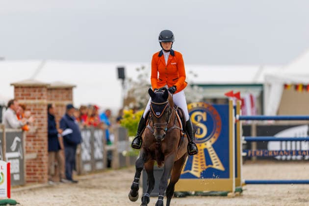 HAGEN a.T.W. - FEI Jumping European Championship, EM, Europameisterschaft Children, Juniors and Young Rider 2026, HAGEN a.T.W. - FEI Jumping European Championship Children, Juniors and Young Rider 2026 VROLIJK Liesje (NED), Detective Vive Z YR-I - CH-EU-Y-S - YOUNG RIDERS - Individuals Final Individuals over two rounds - FIRST ROUND Hagen a.T.W., Reitanlage Haunhorst 26. July 2026 - *** HAGEN a T W FEI Jumping European Championship for Children, Juniors, and Young Riders 2026, HAGEN a T W FEI Jumping European Championship for Children, Juniors, and Young Riders 2026 VROLIJK Liesje NED, Detective Vive Z YR I CH EU Y S YOUNG RIDERS Individuals Final Individuals over two rounds FIRST ROUND Hagen a T W, Haunhorst Equestrian Center, July 26, 2026